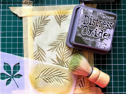 Distress oxide forrest moss background 2