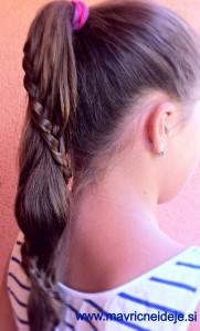 French braided ponytail