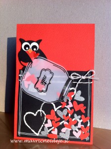 stampin up owl  shaker card