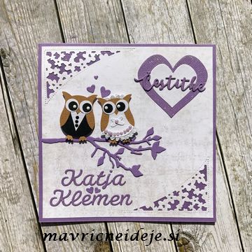 SU! Owl Punch Wedding gift card