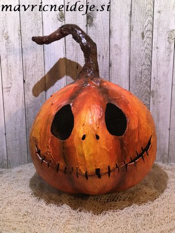 Haloween paper pumpkin decoration