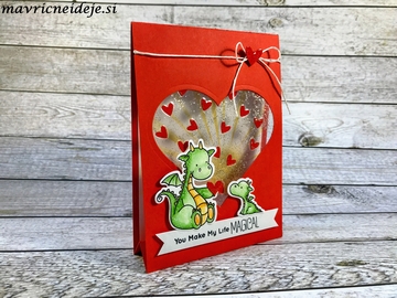 MFT Magical Dragon heart card